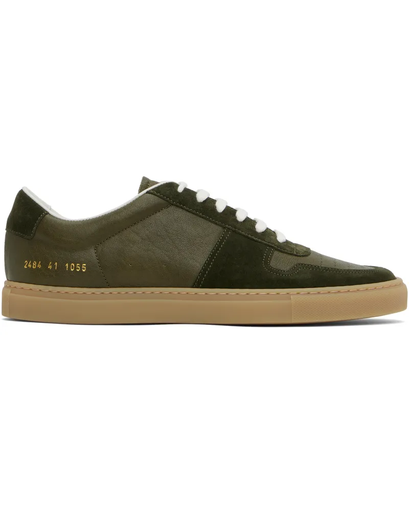Common Projects Green BBall Duo Slim Sneakers 1055