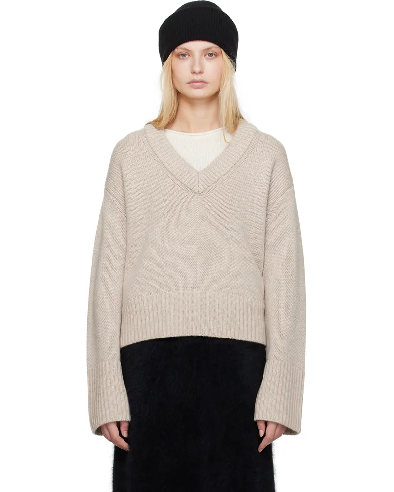 Lisa Yang Taupe Aletta Sweater Sa