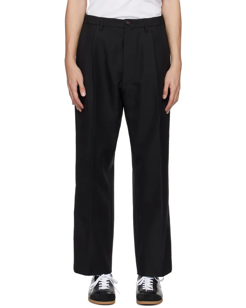 Maison Margiela Black Tapered Trousers 900