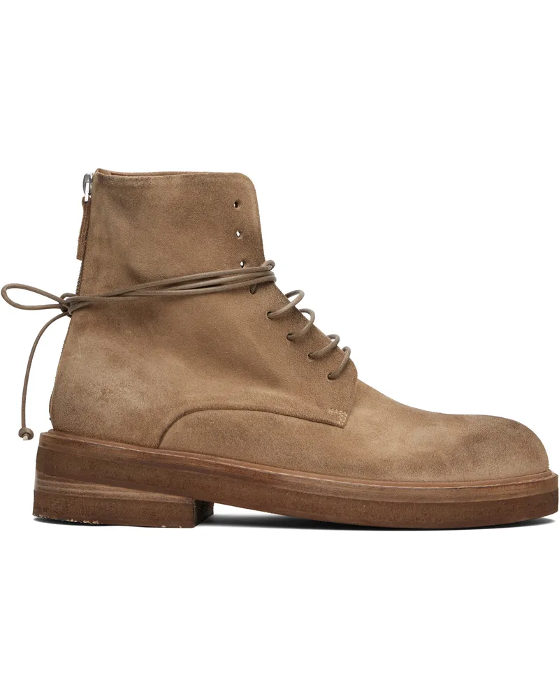 Marsèll Tan Parrucca Combat Boots Hazelnut