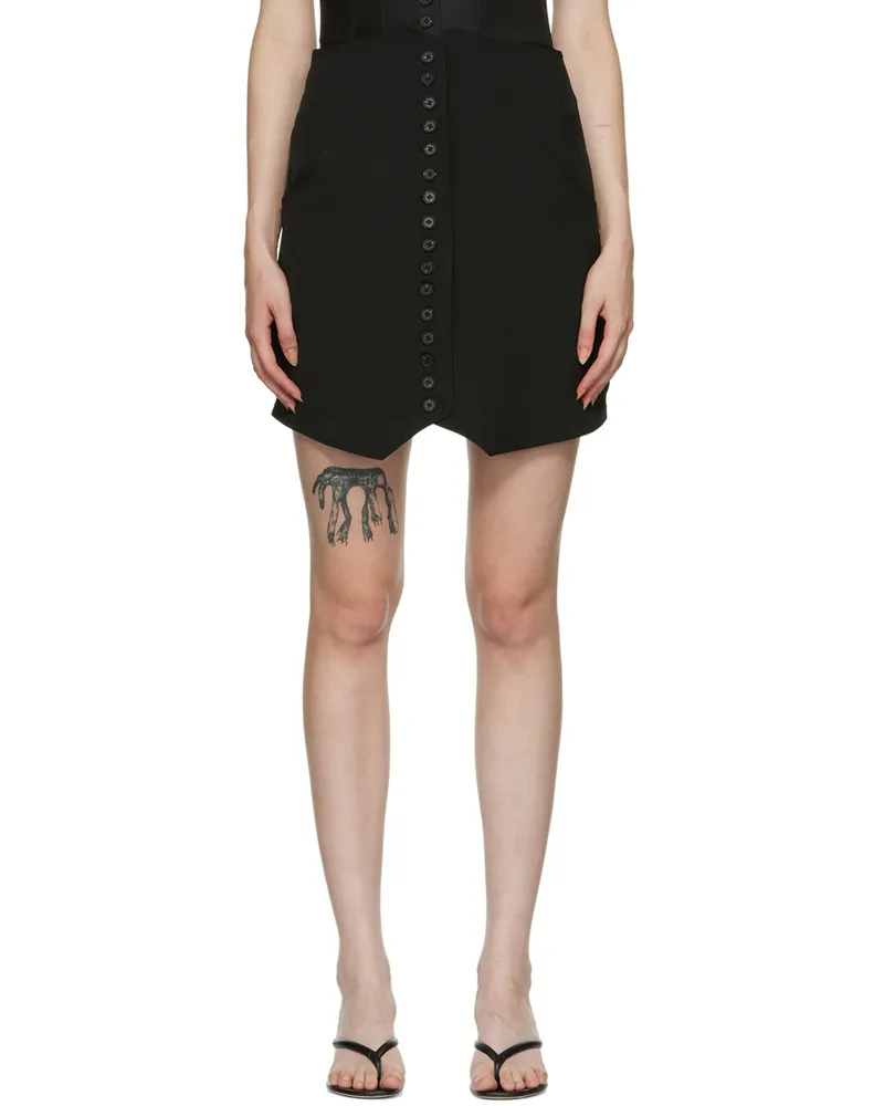 Maiden Name SSENSE Exclusive Black Shea Miniskirt Black