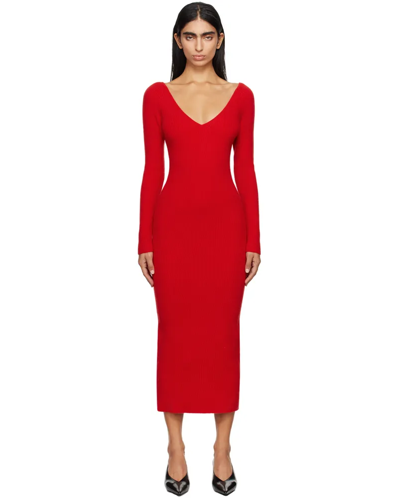 arch4 Red Bridgewater Midi Dress Postbox
