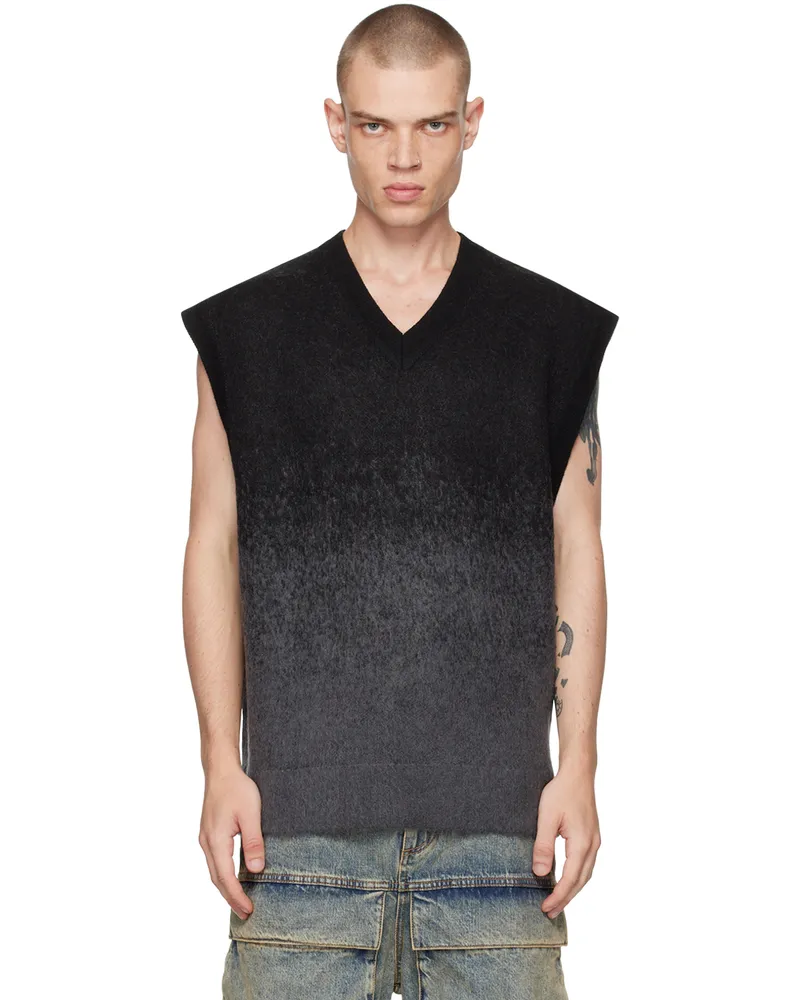 JUUN.J Black & Gray Gradient Vest 4
