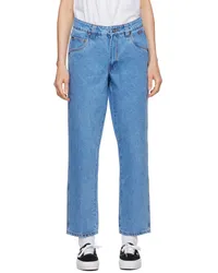 Dime Blue Classic Relaxed Jeans Blue