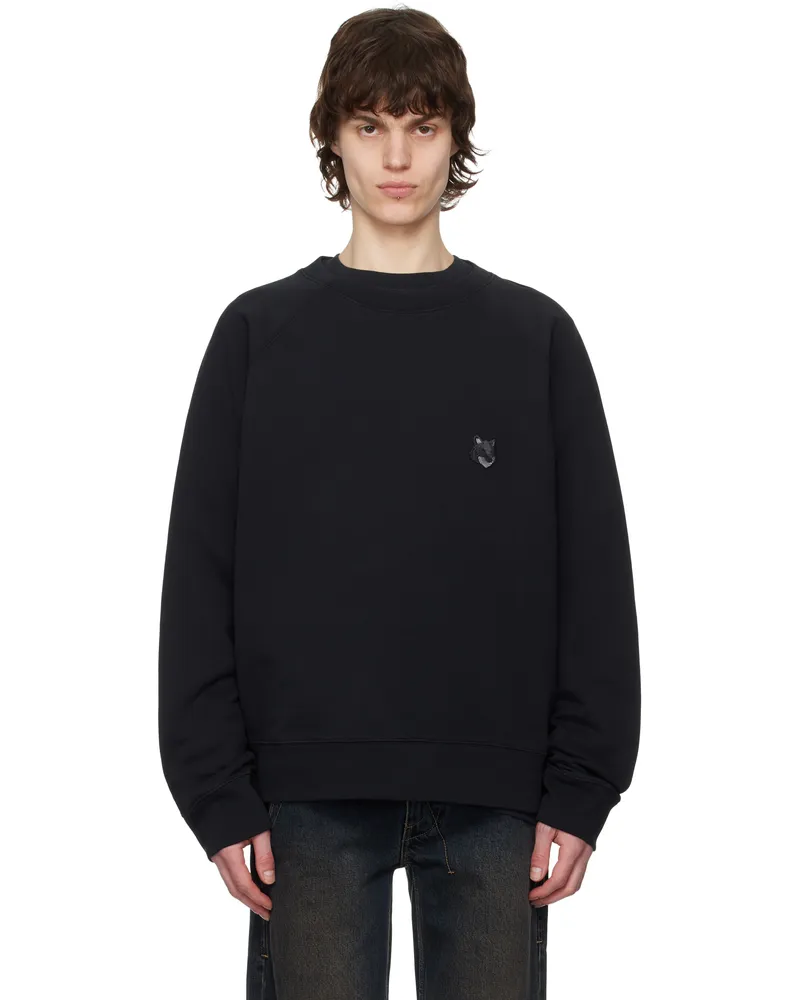 Kitsuné Black Bold Fox Head Patch Oversize Sweatshirt P199