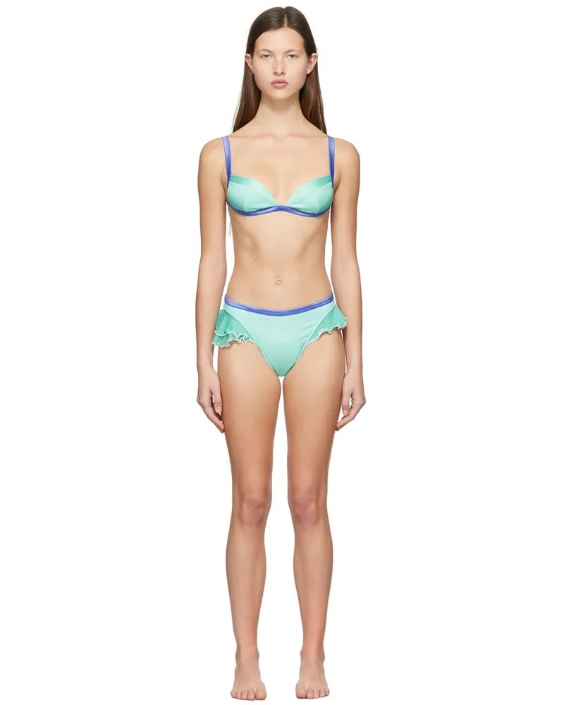 Poster Girl SSENSE Exclusive Green Meryl Richards Bikini Solid