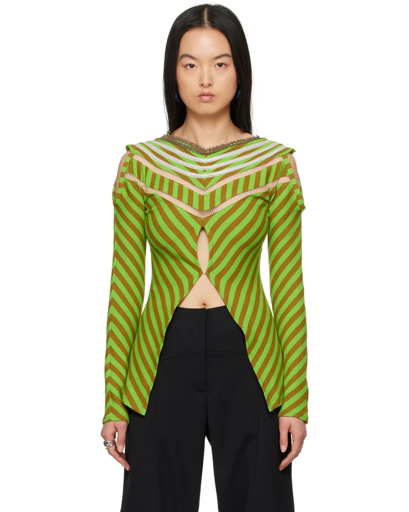 KIKO KOSTADINOV Green Panoply Top Midsommar