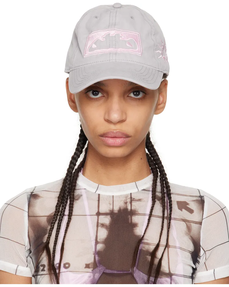 OTTOLINGER Gray & Pink 'Otto' Cap Grey-pink