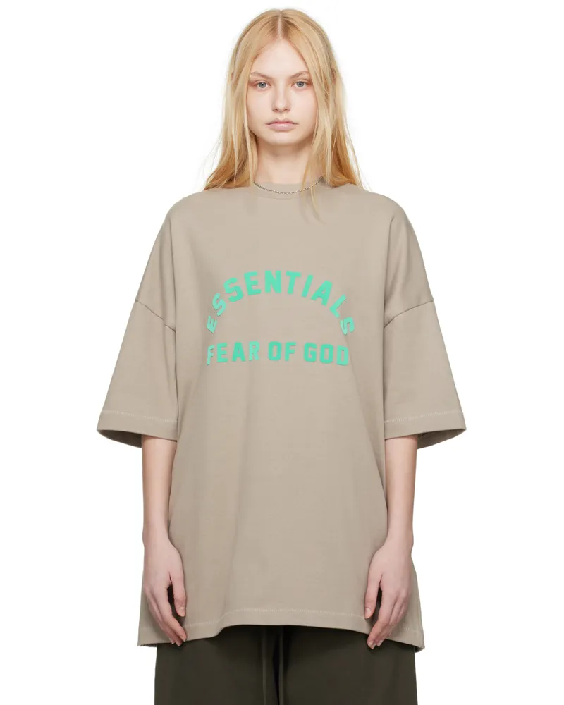 Fear of God Gray Crewneck T-Shirt Seal