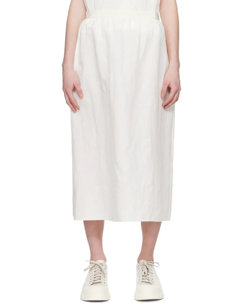 Sofie D'Hoore White So Pencil Midi Skirt Milk