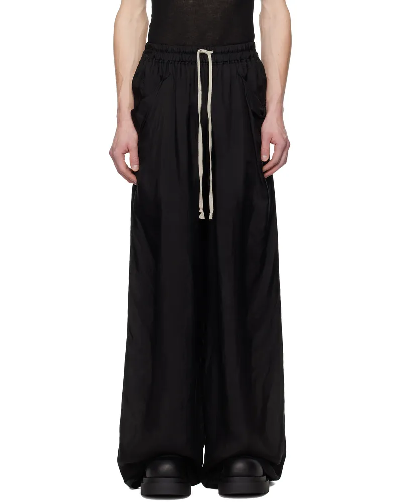 Rick Owens Black Hollywood Lido Trousers 09