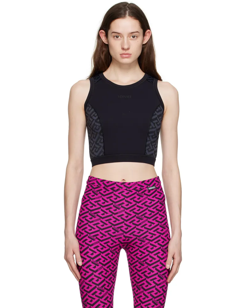 Versace Black Greca Top 1b000