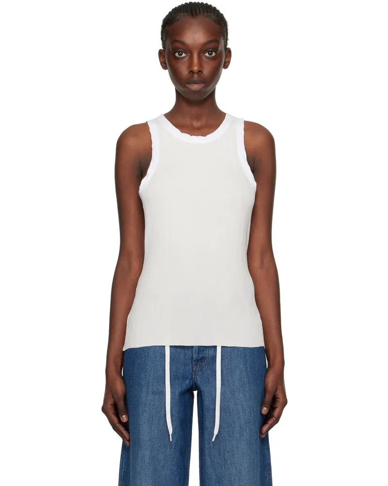 A.P.C. White Natacha Ramsay-Levi Edition Lemaitre Tank Top Aab