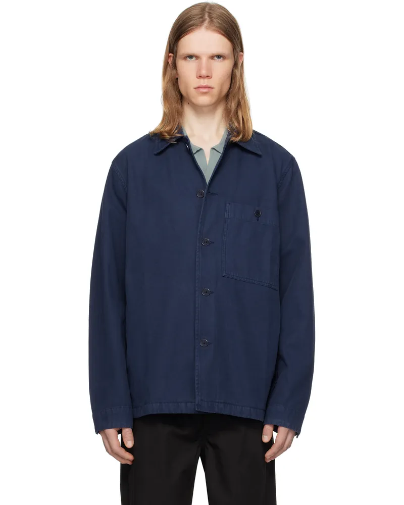 Norse Projects Navy 'Norse Standard' Twill Overshirt Workwear