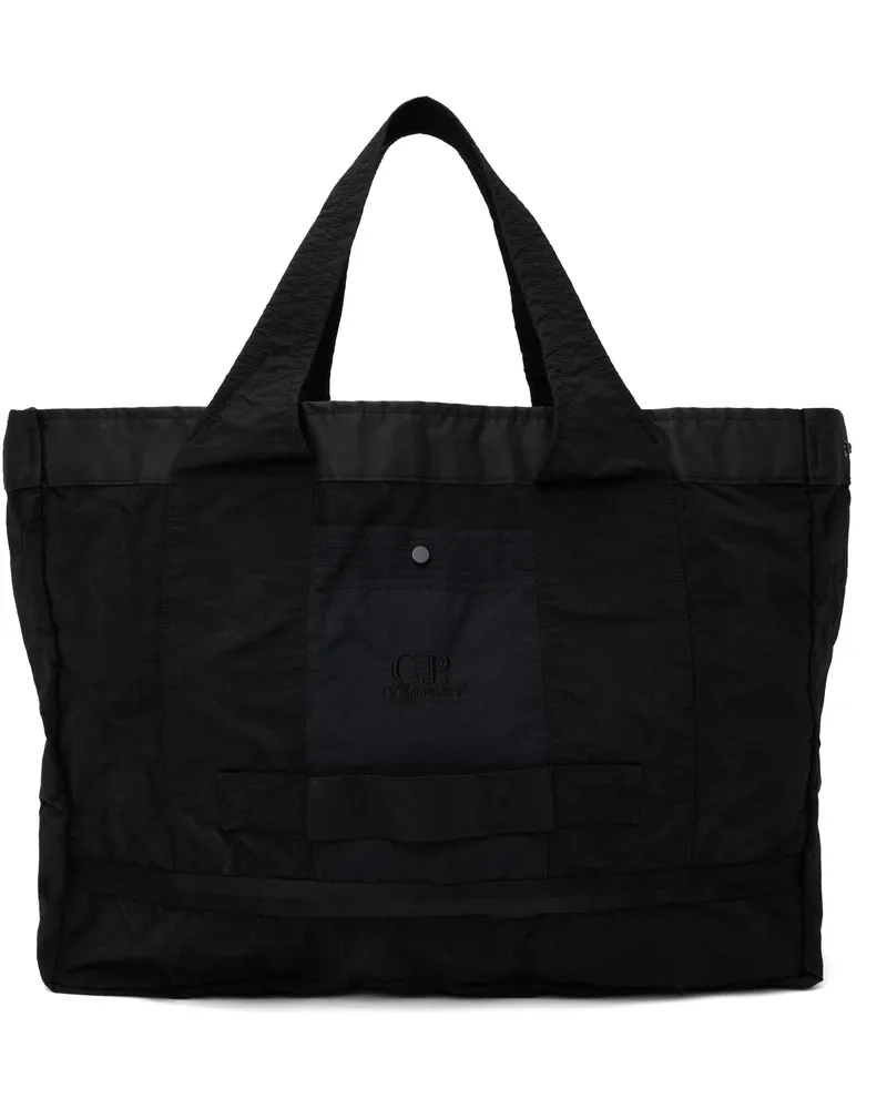 C.P. Company Black Plain Paper Touch Tote Black999