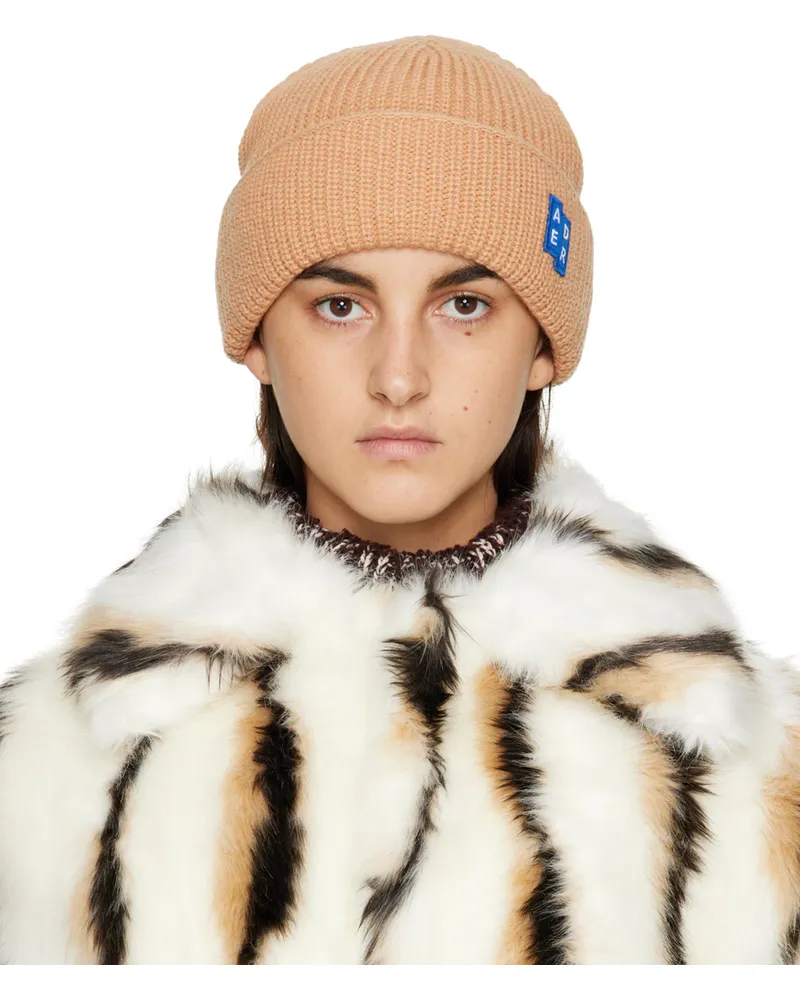 Adererror Tan Logo Beanie Camel