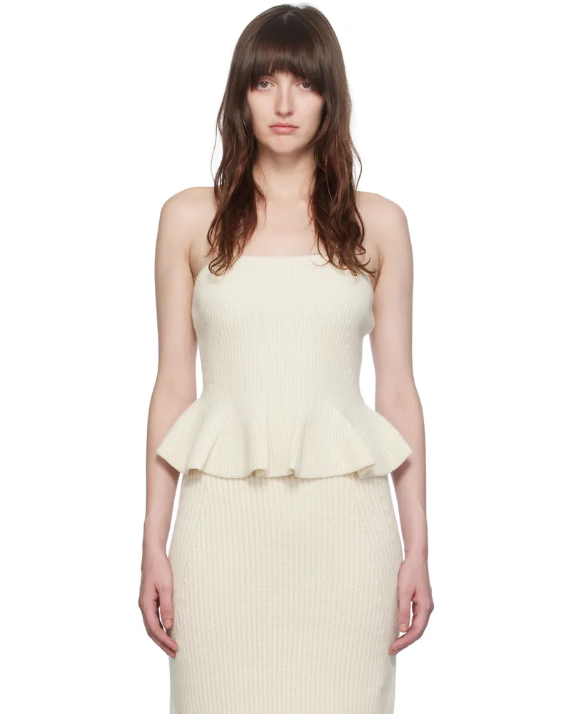 Gabriela Hearst Off-White Hoffman Tube Top Ivr