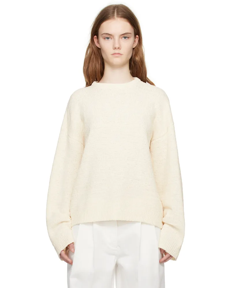 Totême Off White Crewneck Sweater 055