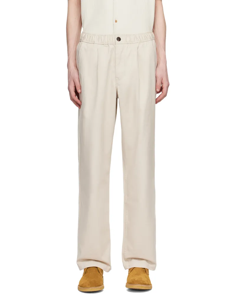 Saturdays NYC Beige George Trousers Pumice