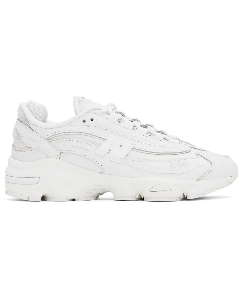 New Balance White 1000 Sneakers Reflection
