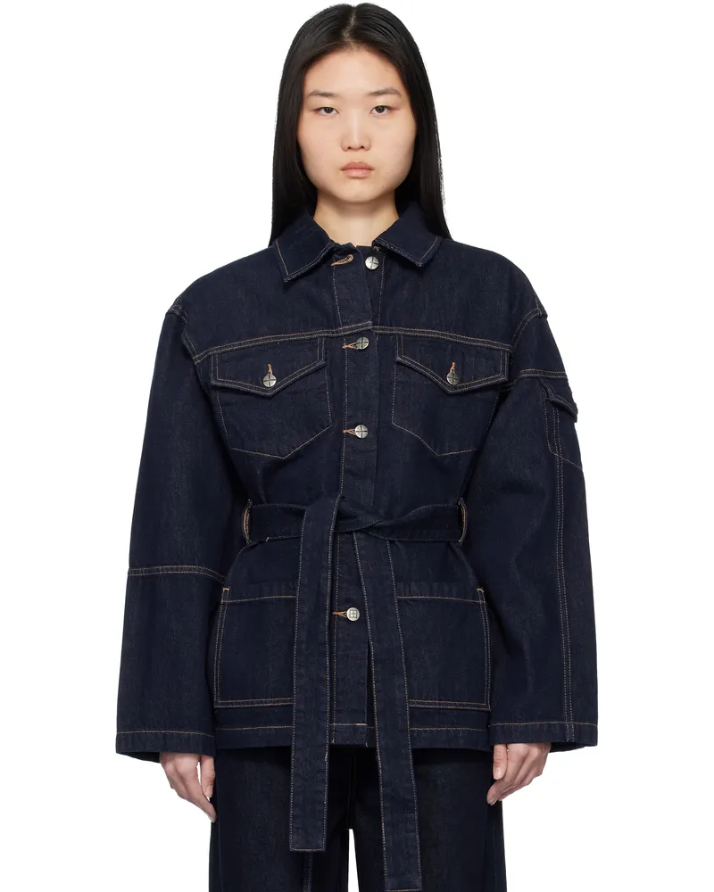 ksubi Blue Duty Zenith Pop Denim Jacket Denim