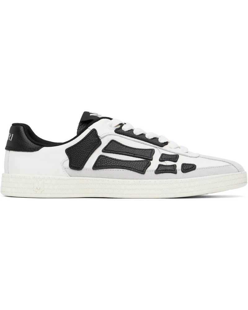 Amiri White & Black Pacific Bones Sneakers Black