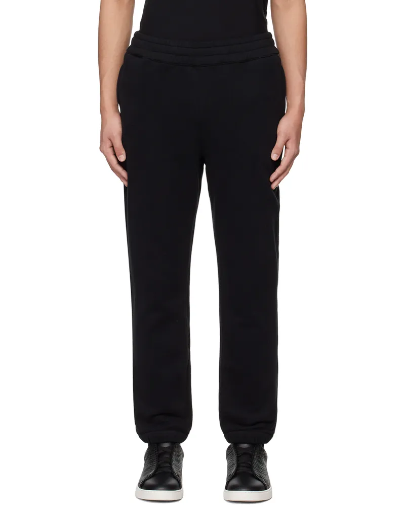 Ermenegildo Zegna Black Bonded Sweatpants K09
