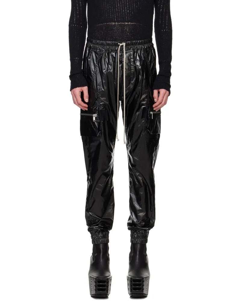 Rick Owens Black Hollywood Mastodon Cargo Pants 09