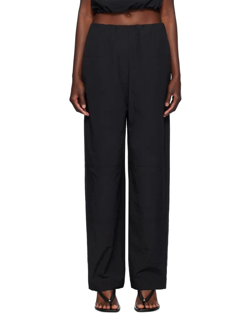 Paris Georgia Black Cocoon Trousers Black