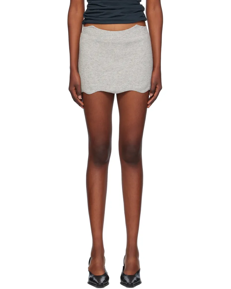 Aya Muse Gray Janus Miniskirt Heather