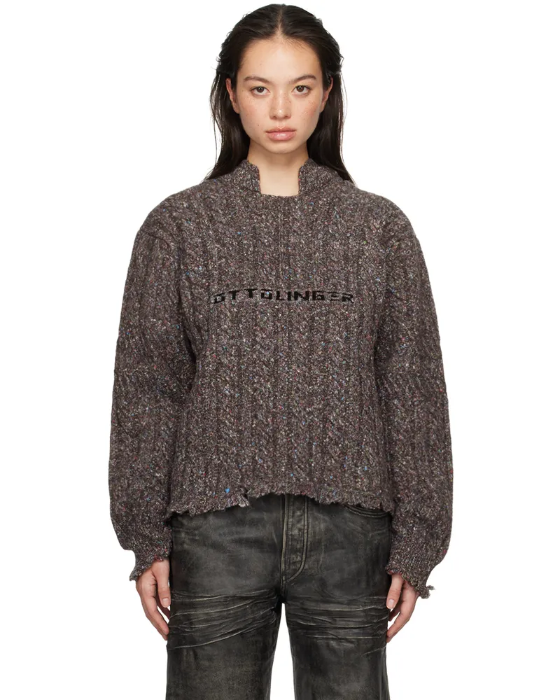 OTTOLINGER Brown Knit Chunky Sweater Brown