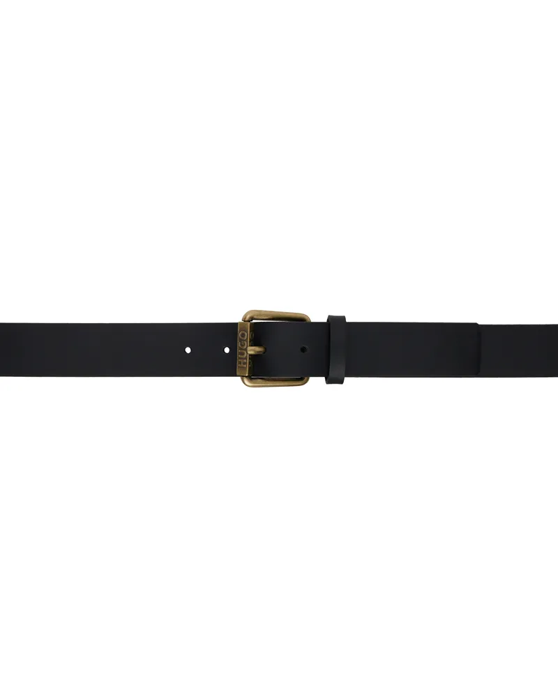 HUGO BOSS Black Leather Belt 001-black