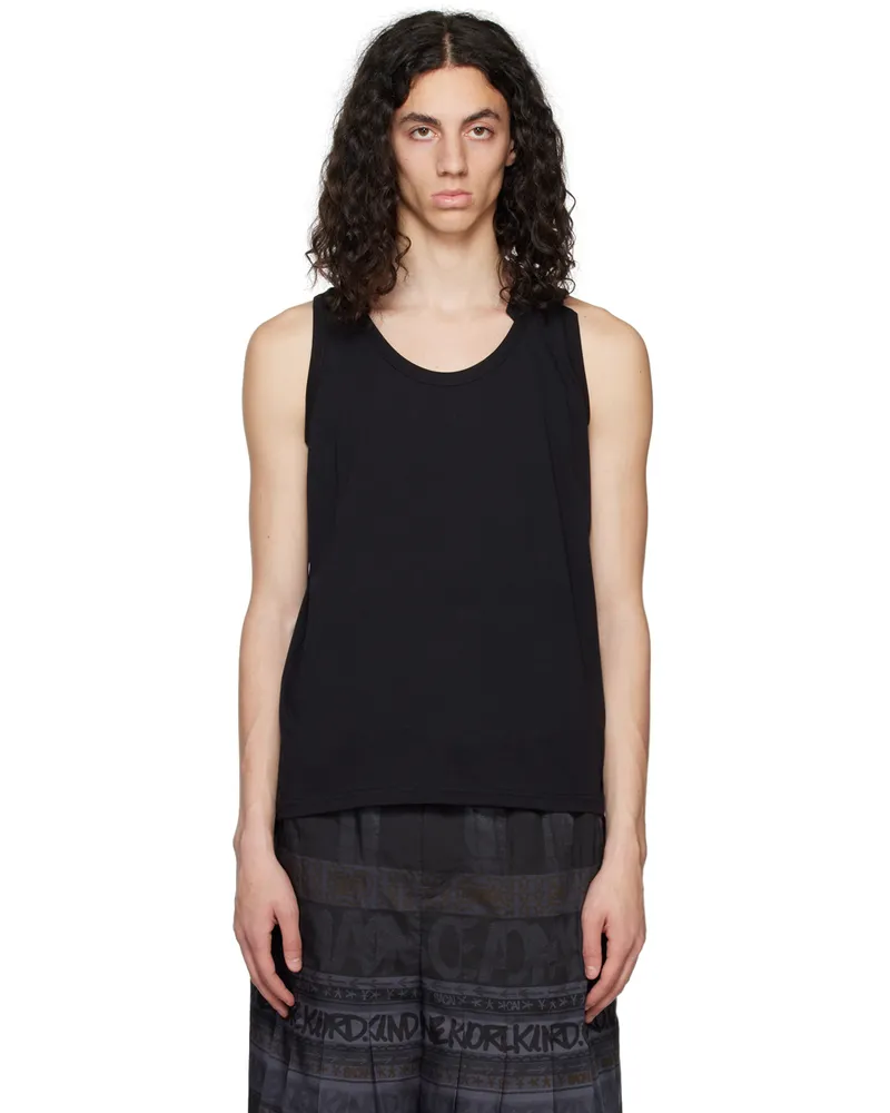 Marina Yee Black Deconstructed Tank Top Black