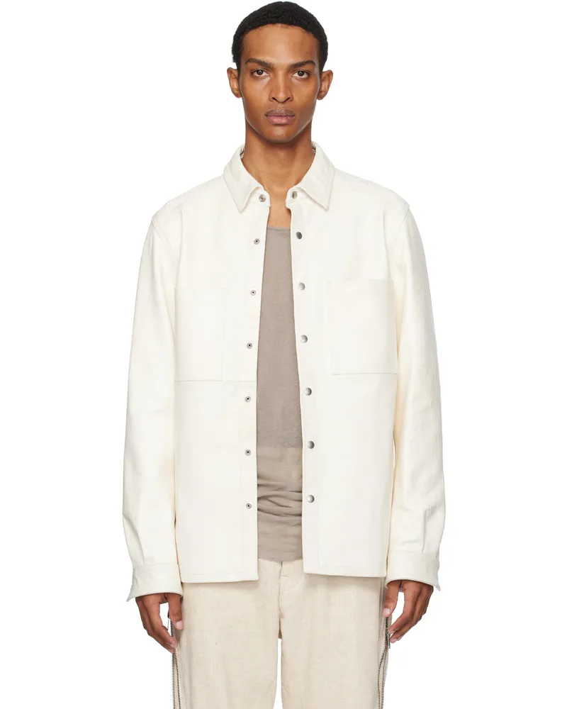 Rick Owens Off-White Concordians Outershirt Leather Jacket 11