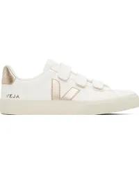 VEJA White & Gold Recife Logo Chromefree Sneakers Extra-white_platine