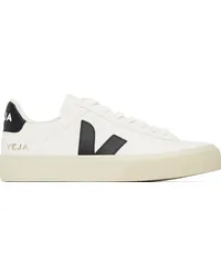 VEJA White Campo Leather Sneakers White_black