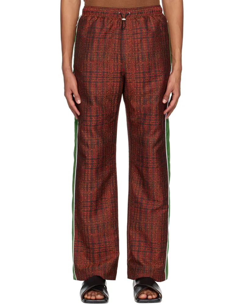 AHLUWALIA Red Blitta Pants Black