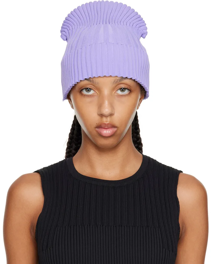 CFCL Purple Fluted Beanie Lavender
