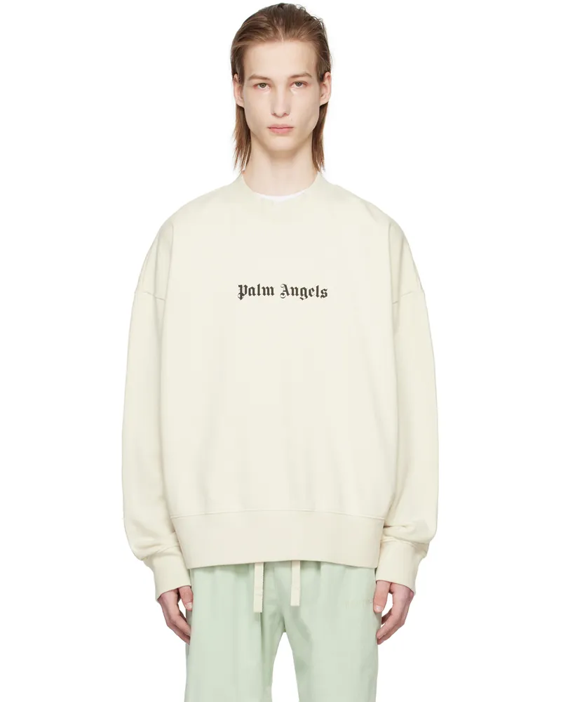 Palm Angels Off-White Printed Sweatshirt Off