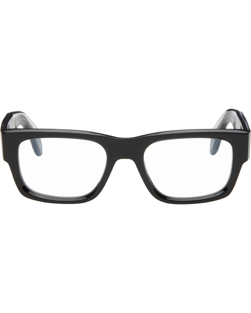 Cutler and Gross Black 9043 Rectangle Optical Glasses Black