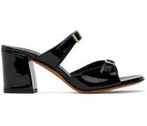 Black Una Heeled Sandals