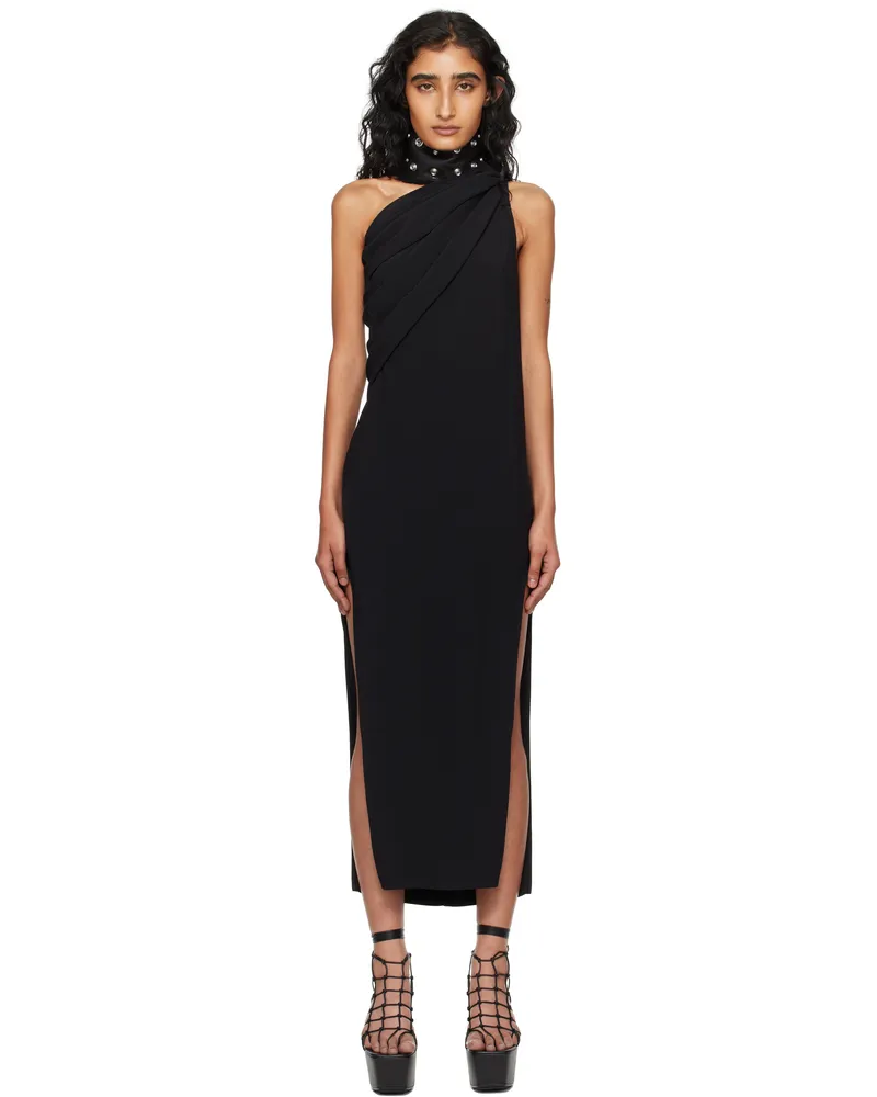 Rick Owens Black Concordians Athena Arrowhead Maxi Dress 09
