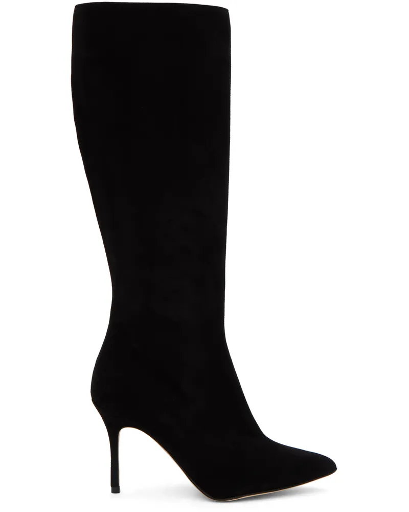 Manolo Blahnik Black Oculara Tall Boots Blck(0015)