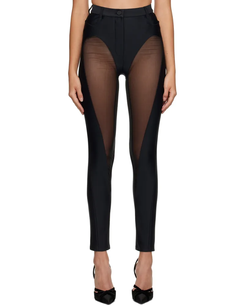 Thierry Mugler Black Cutout Leggings B1999