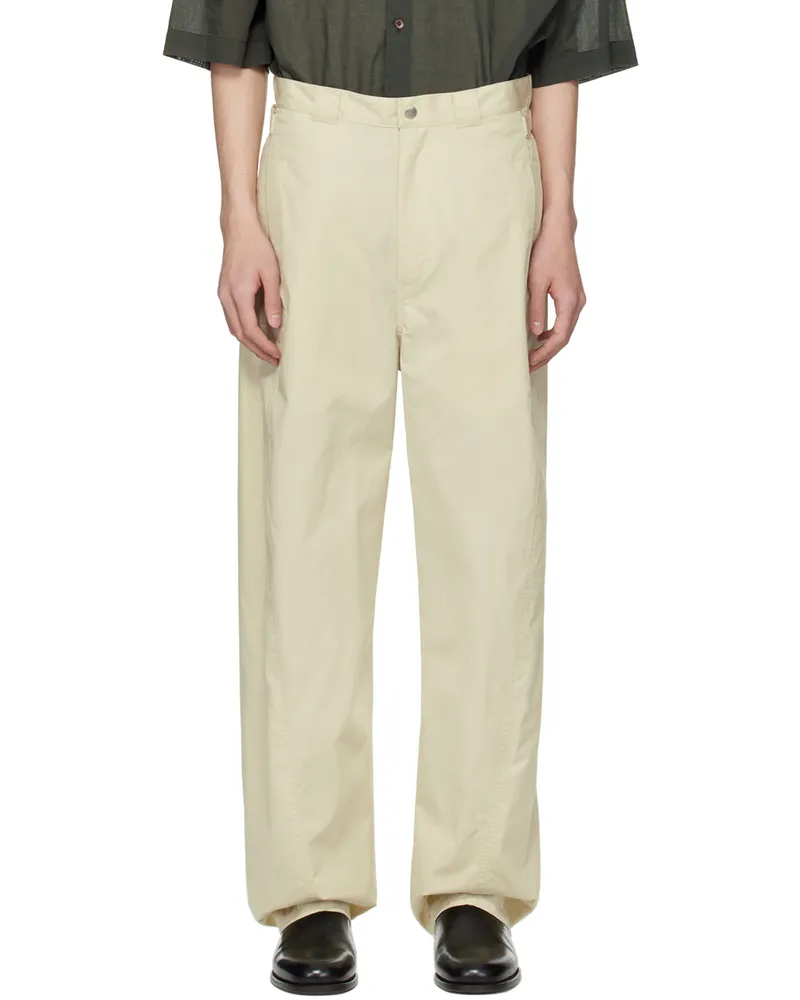 Christophe Lemaire Gray 3D Trousers Bk908