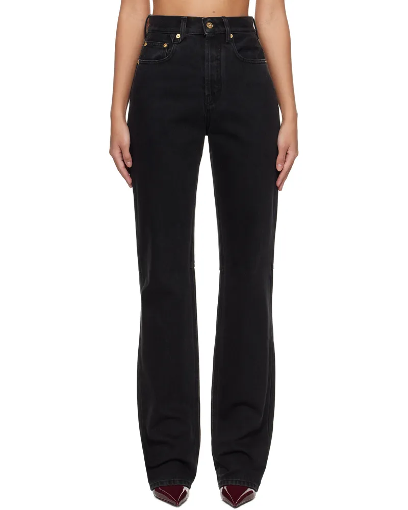 Jacquemus Black 'The straight de-Nîmes' Jeans 990