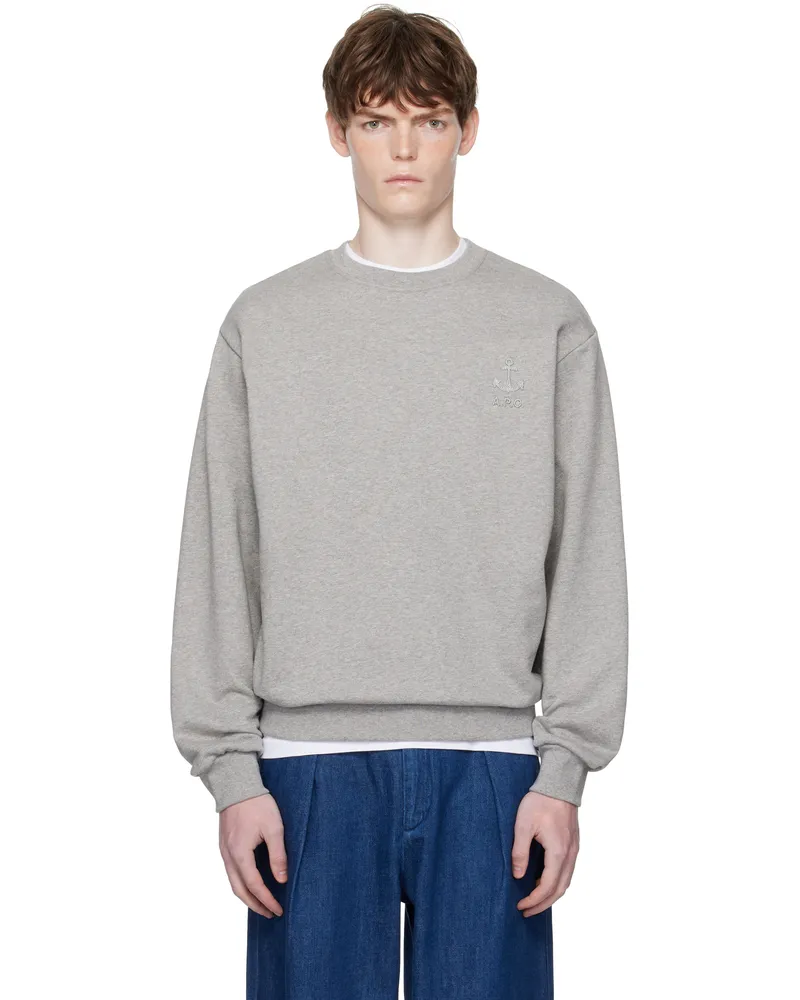 A.P.C. Gray James Sweatshirt Pla