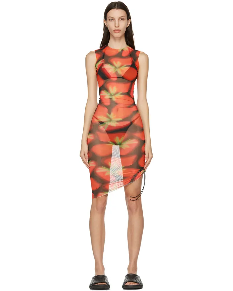 Louisa Ballou Black Heatwave Dress Pink