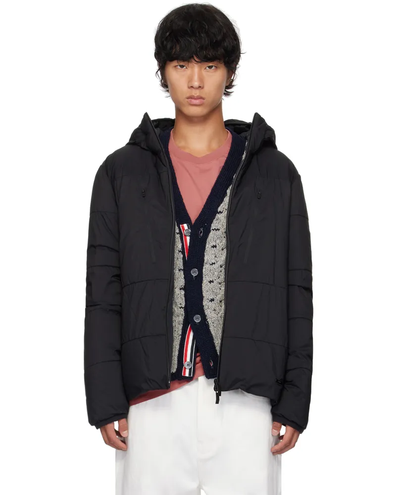 Moncler Black Hutte Down Jacket 999