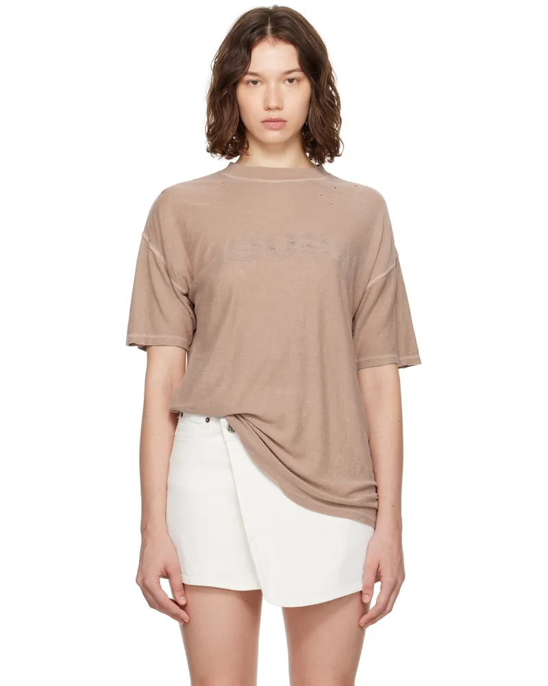 ksubi Brown Reverse It Oh G S/S T-shirt Brown